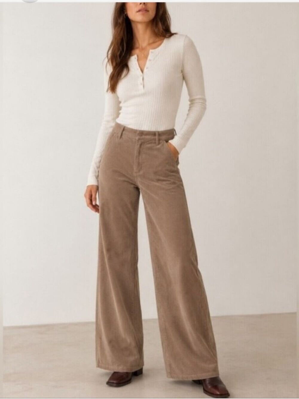 Citizens Of Humanity Lina Trouser In Pale Taupe